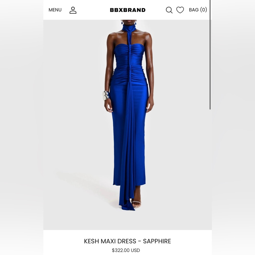 BBXBrand—- Kesh Maxi Dress - Sapphire - UK 6 | US 2 | XS / Blues